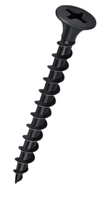 Assorted Black Dry Wall Screws 6 Sizes (13 mm to 50 mm) + Screw Driver ...