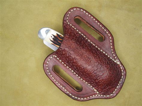 Folding Knife Sheath Handmade for 4 Inch 2 Blade Trapper - Etsy