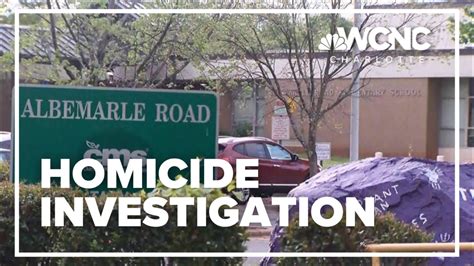 Homicide investigation near Albemarle Road Elementary | wcnc.com