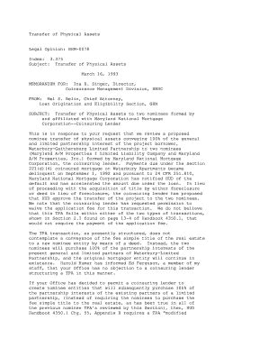 Fillable Online hud Transfer of Physical Assets - HUD Fax Email Print ...