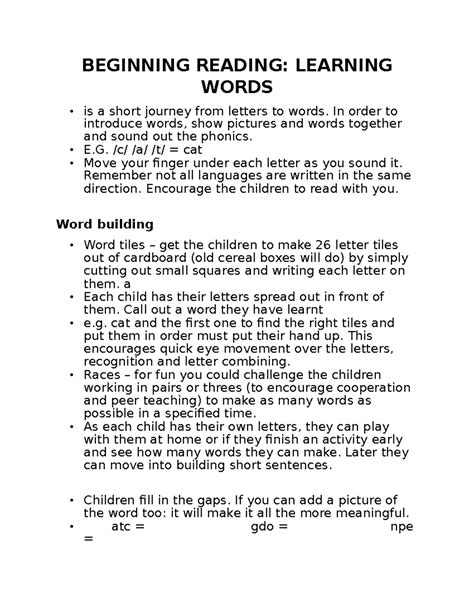 Image result for Beginning Reading Lessons