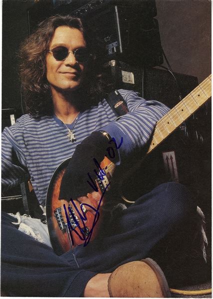 Lot Detail - Eddie Van Halen Signed Photograph (REAL)