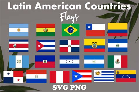 Spanish Speaking Countries Flags Collage