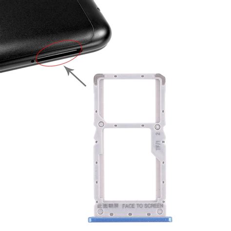 SIM Card Holder Tray For Xiaomi Redmi Note 6 Pro : Blue – Shockware.in