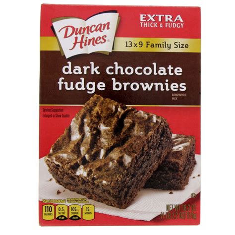 Duncan Hines Dark Chocolate Fudge Brownies 515 Gm Online at Best Price ...