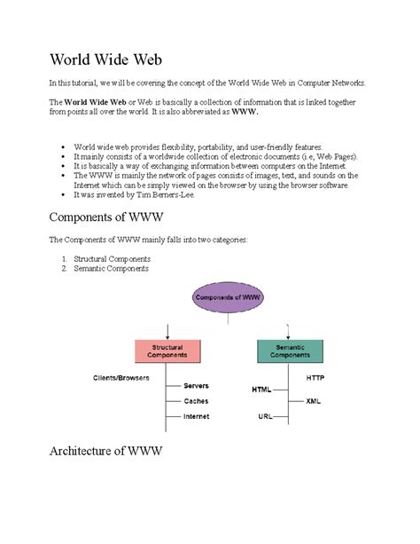 Unit v - dwdm - World Wide Web In this tutorial, we will be covering ...