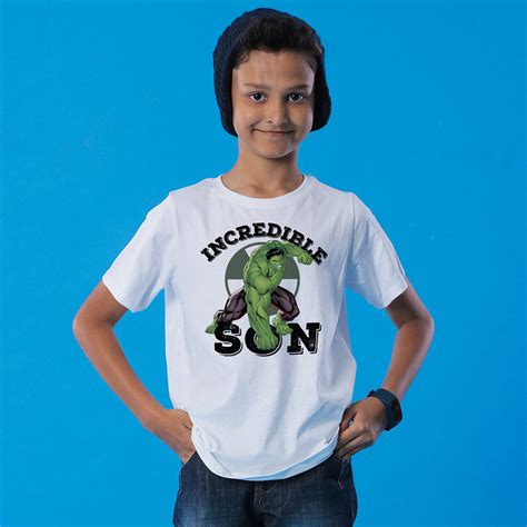 Incredible Hulk Dad/Son, Marvel Matching Tees - BonOrganik