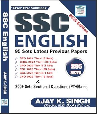Buy SSC English 2025 Edition, 95 Sets Latest Previous Papers, 295 Sets ...