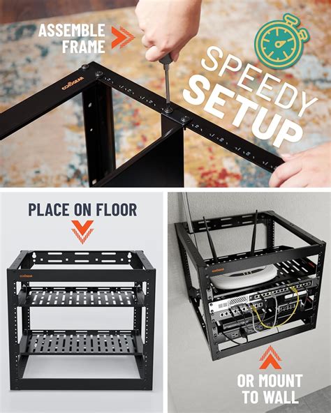 ECHOGEAR Heavy Duty Wall Mountable 10U Network Rack for India | Ubuy