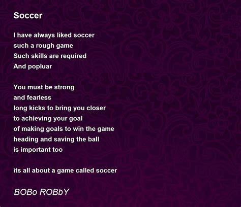 Soccer Poem by BOBo ROBbY - Poem Hunter
