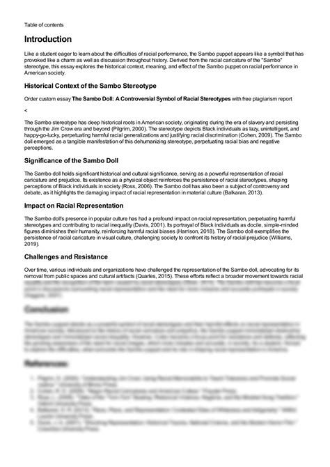 SOLUTION: The sambo doll a controversial symbol of racial stereotypes ...