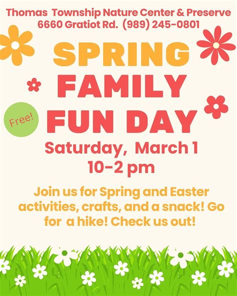 Family Fun Day-Spring Time Fun!, 6660 Gratiot Rd, Saginaw, MI, United ...