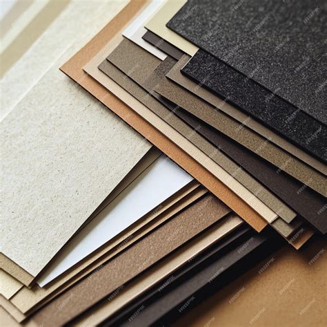 A variety of paper types displayed including glossy matte and textured ...