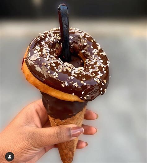 Donut on an ice cream | Cold treats, Love ice cream, Desserts