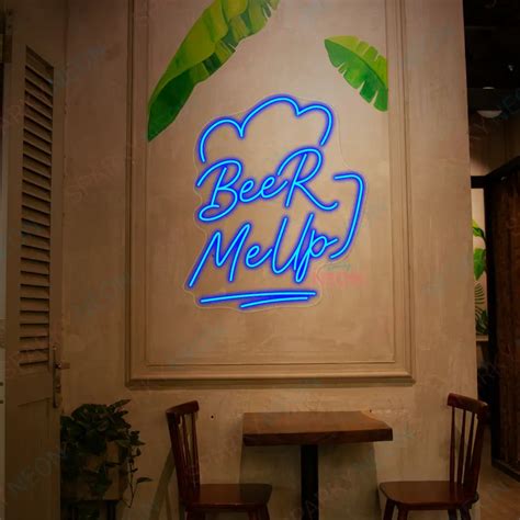 Beer Me Up Neon Light Sign – Fun Bar & Man Cave Decor