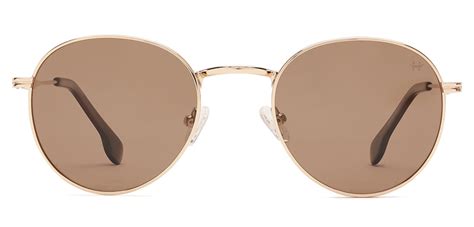 Happster Unisex Sunglasses Full Frame Round Medium 52 Metal SM XJ6105 ...