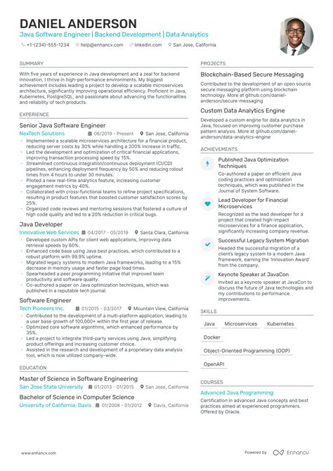 Image result for Java Software Engineer Resume