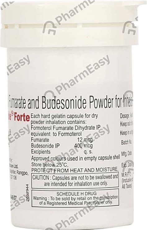 Buy Formonide Forte Box Of 30 Respicaps Online at Flat 15% OFF | PharmEasy