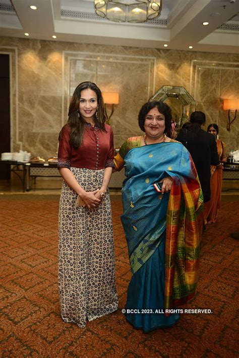 Gayathri Raguram during an event where Aishwarya Dhanush was appointed ...