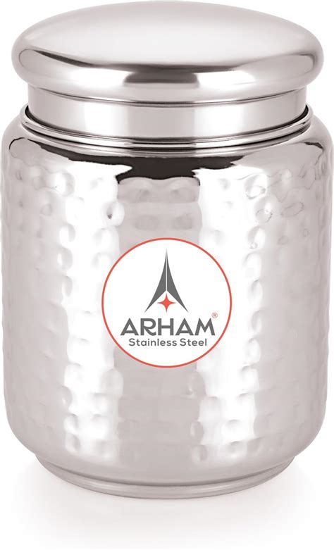 Buy Shri & Sam Stainless Steel 1000 ML Storage Canister with Air Tight ...