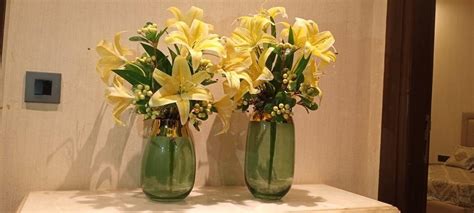 Buy SAMARA HOME Green Oblong Glass Vase For Home Decoration (Large ...