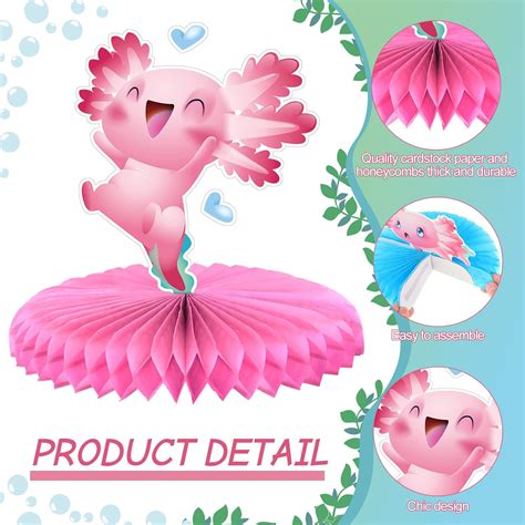 Eersida 9 Pcs Axolotl Birthday Party Decorations Axolotl India | Ubuy