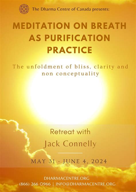 Meditation on Breath as Purification Practice Retreat with Jack ...