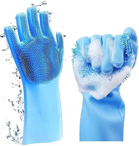 Kiwilon Silcion Gloves for Dishwashing, Washing Utensils Dishwashing ...