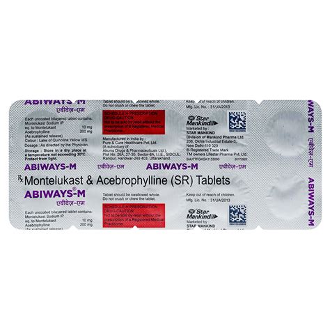 Abiways-M Tablet | Uses, Side Effects, Price | Apollo Pharmacy