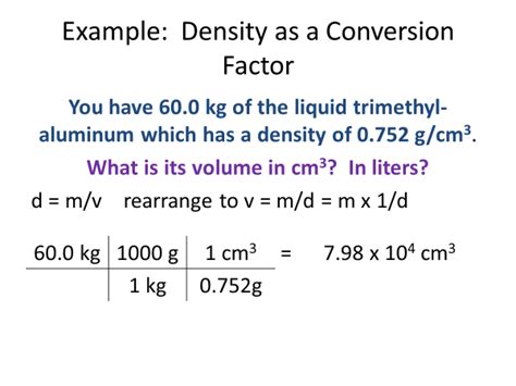 Image result for Density Conversion