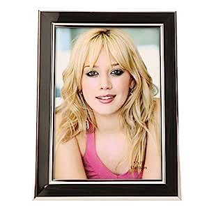Synthetic Wood Table Photo Frame 5 X 7 (Black) : Amazon.in: Home & Kitchen