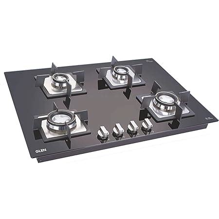 Bosch Built in Gas Hob Glass Top 4 Burner Black PPI7S6F20I : Amazon.in ...
