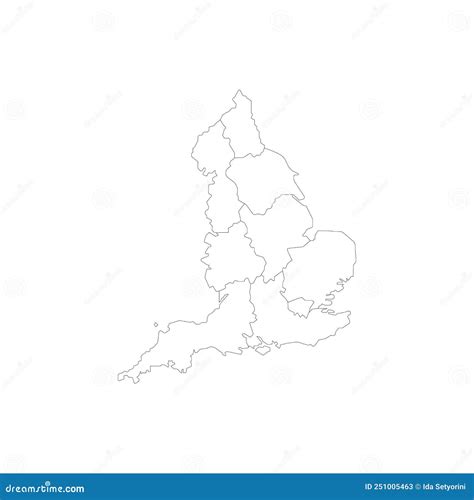 English Country Map Logo Illustration Design Stock Vector ...