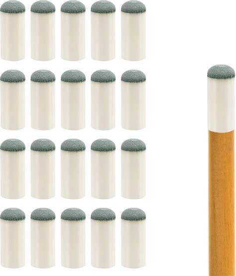 XIHIRCD 20pcs Billiard Cue Tips 12mm, 0.47in Pool Cue Stick Tips ...