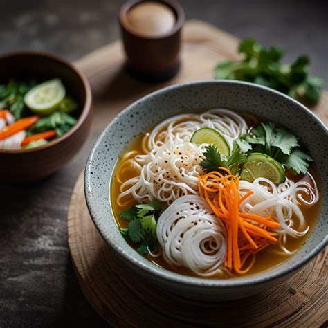 Rice noodle soup