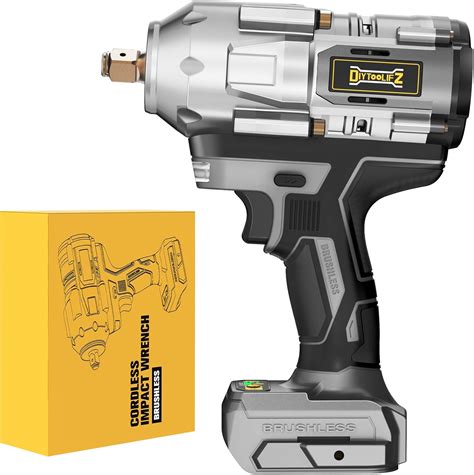 Cordless Impact Wrench 1/2 inch for DeWalt 20v Battery, Impact Wrench 900Ft-lbs(1200N.m) High ...