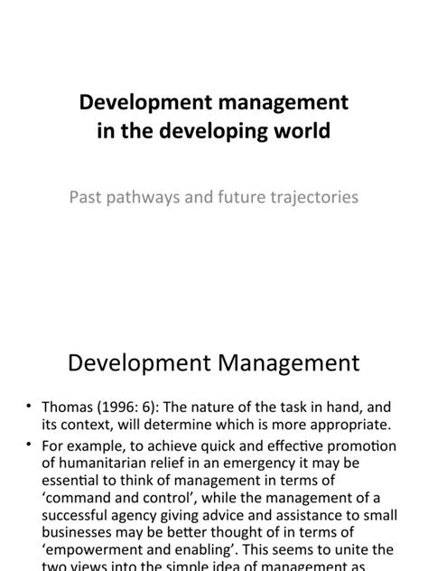 Image result for What Is Development Management Study