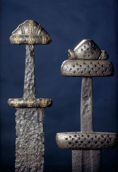 Viking swords from Steinsvik, Nordland and Kosgaarden, Hedmark, Norway ...