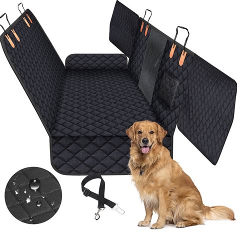 Dog Car Seat, FurLove Waterproof Car Seat Protector for Dogs with Side Flaps, Scratchproof Dog ...