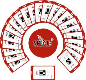 Flipkart.com | spotink Metal Id Card pack of 50 Card Holder - Card Holder