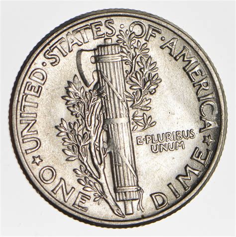 Ch AU/Unc 1944 Mercury Liberty Dime - 90% Silver - High Grade ...
