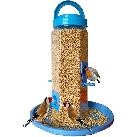 KBV Bird Feeder 4 Way Hanging Bird Feeder for Sparrow, Finches, Budgies ...