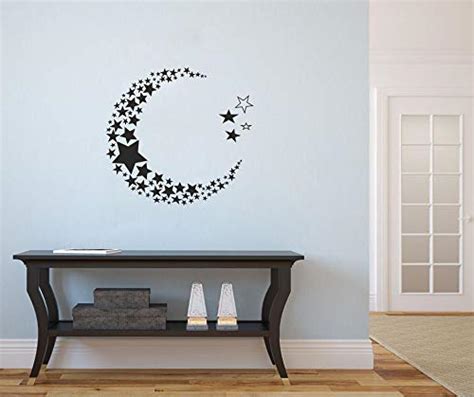 Wall Attraction Stars Moon Wall Stickers for Living Room, Bedroom ...