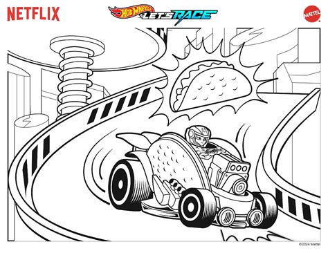 Hot Wheels Coloring Pages! Hot Wheels let's race coloring pages