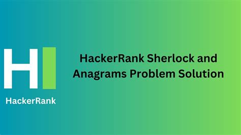 String Anagram HackerRank Solution Problem Solving 的图像结果