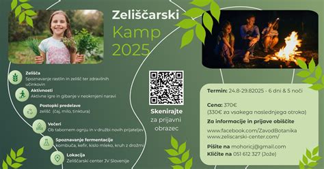 Zeliščarski kamp 2025 , Zeliščarski center JV Slovenije, Sevnica, 24 ...