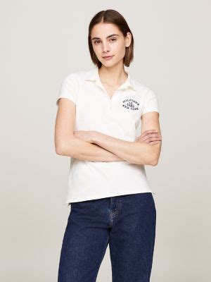 Slim Fit Varsity Logo Stretch Polo | Tommy Hilfiger
