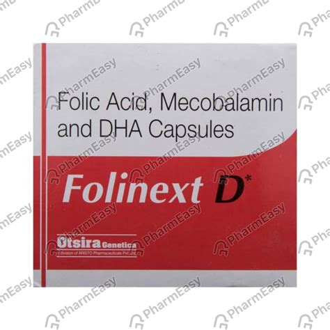 Folinext D Strip Of 10 Capsules: Uses, Side Effects, Price & Dosage ...