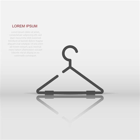 Vector hanger icon in flat style wardrobe hander sign illustration ...