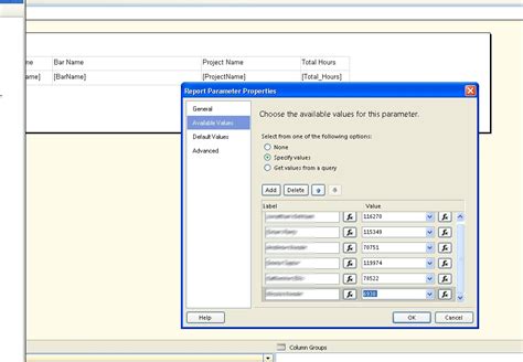 Image result for SSRS Example Add Parameters
